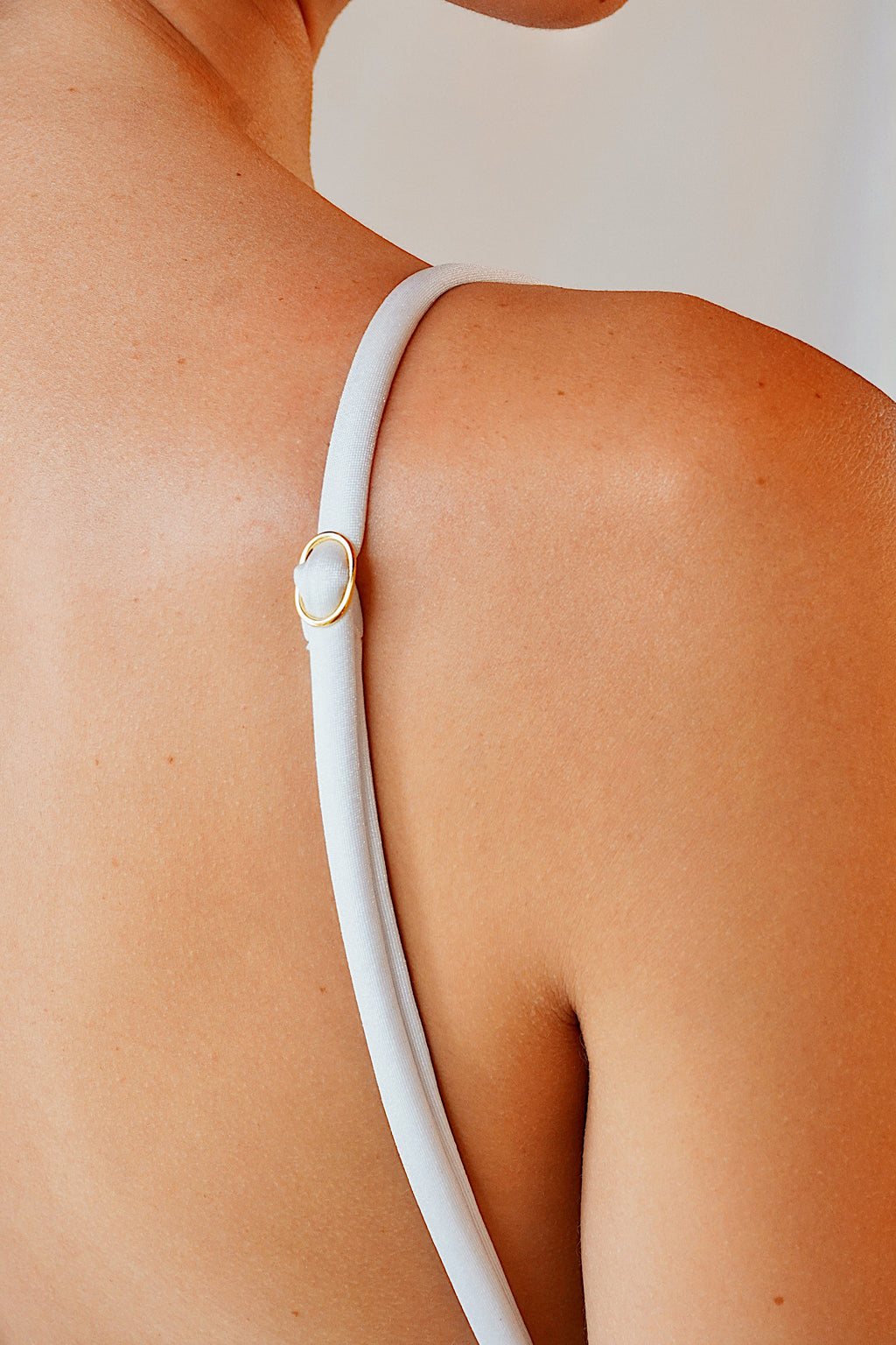 Vestido de baño Entero Coral Blanco